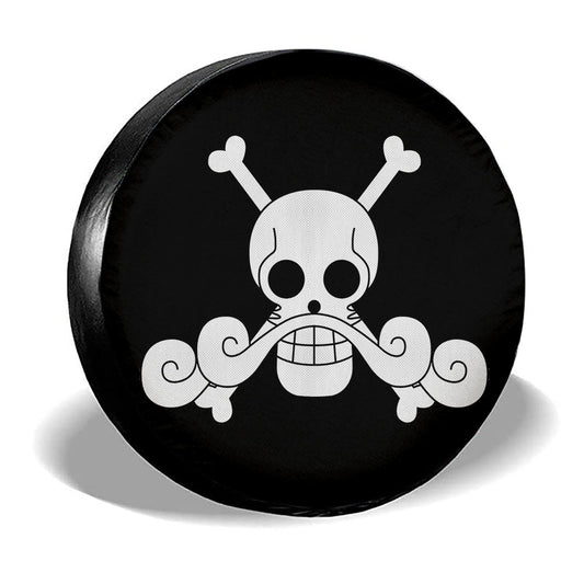 Roger Pirates Flag Spare Tire Covers Custom One Piece Anime Car Accessories - Gearcarcover - 2