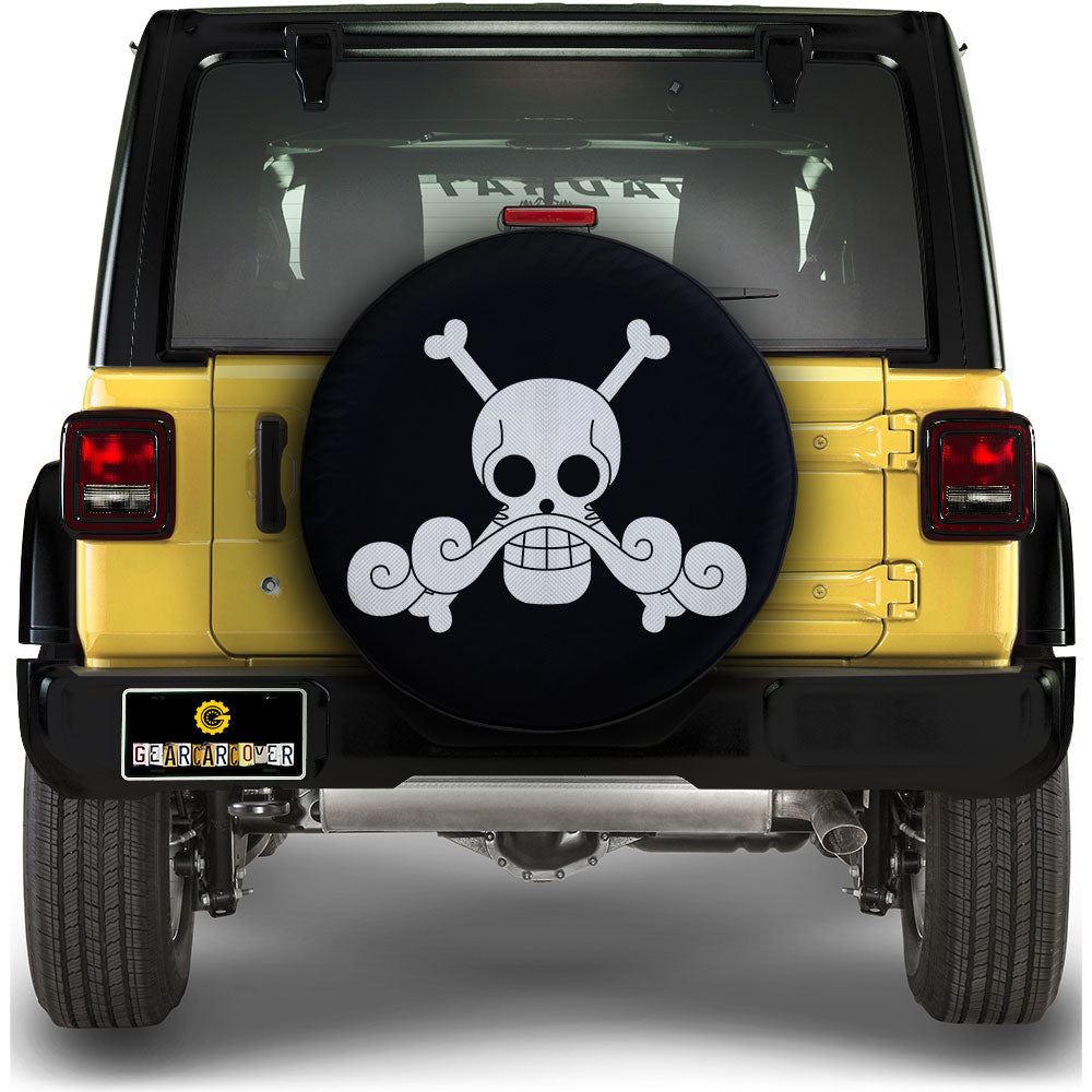 Roger Pirates Flag Spare Tire Covers Custom One Piece Anime Car Accessories - Gearcarcover - 1