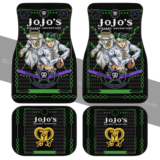 Rohan Kishibe Car Floor Mats Custom Anime JoJo's Bizarre Adventure Car Interior Accessories - Gearcarcover - 2