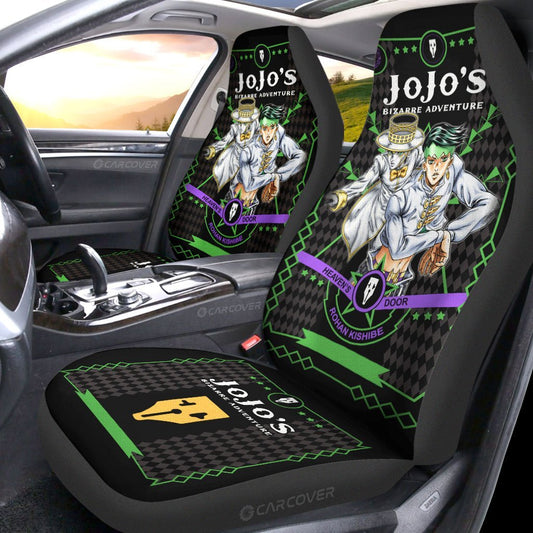 Rohan Kishibe Car Seat Covers Custom Anime JoJo's Bizarre Adventure Car Interior Accessories - Gearcarcover - 2