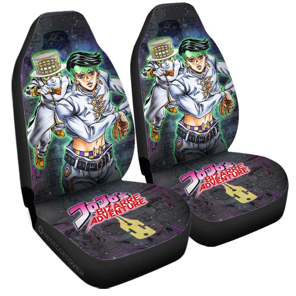 Rohan Kishibe Car Seat Covers Custom Galaxy Manga JJBA Anime - Gearcarcover - 3