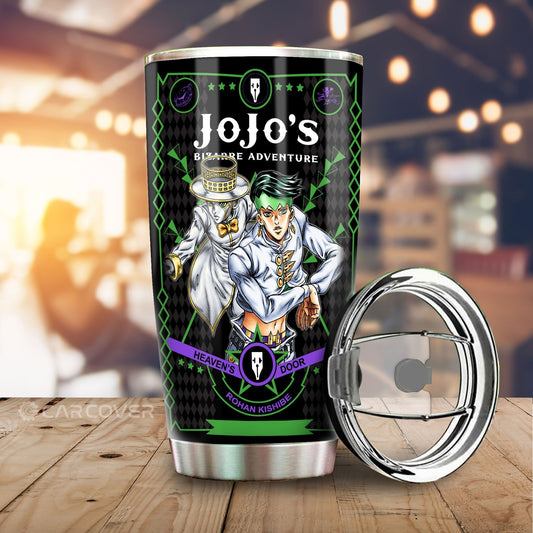 Rohan Kishibe Tumbler Cup Custom Anime JoJo's Bizarre Adventure Car Interior Accessories - Gearcarcover - 1