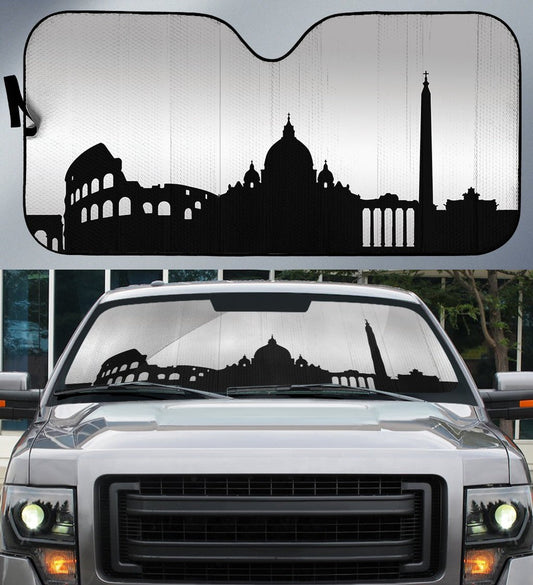 Rome Skyline Car Sunshade Custom Car Accessories - Gearcarcover - 1