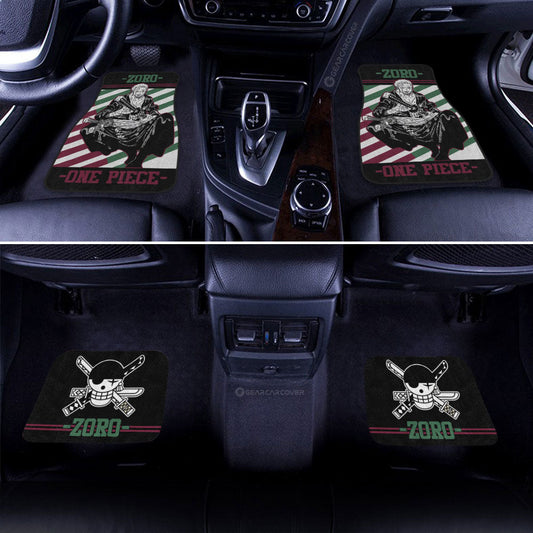 Roronoa Zoro Car Floor Mats Custom One Piece Anime Car Accessories - Gearcarcover - 2