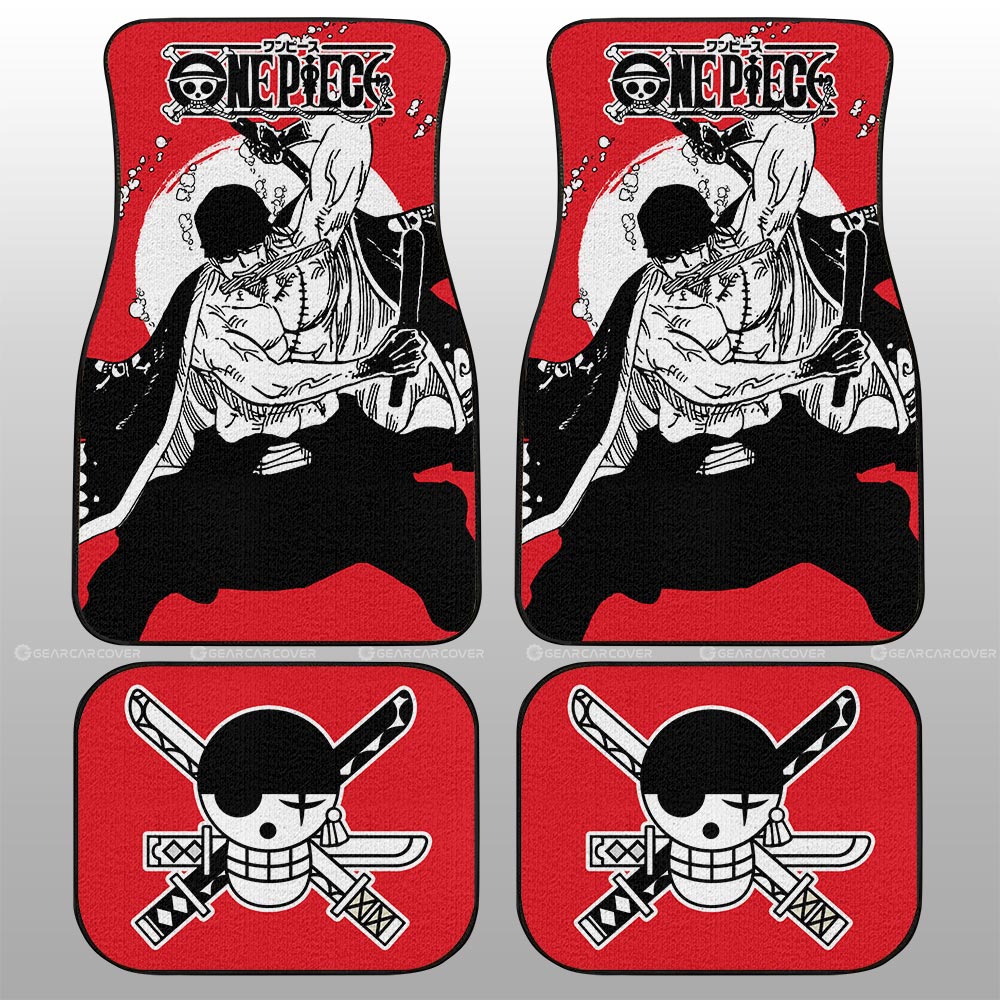 Roronoa Zoro Car Floor Mats Custom One Piece Anime Car Accessories - Gearcarcover - 2