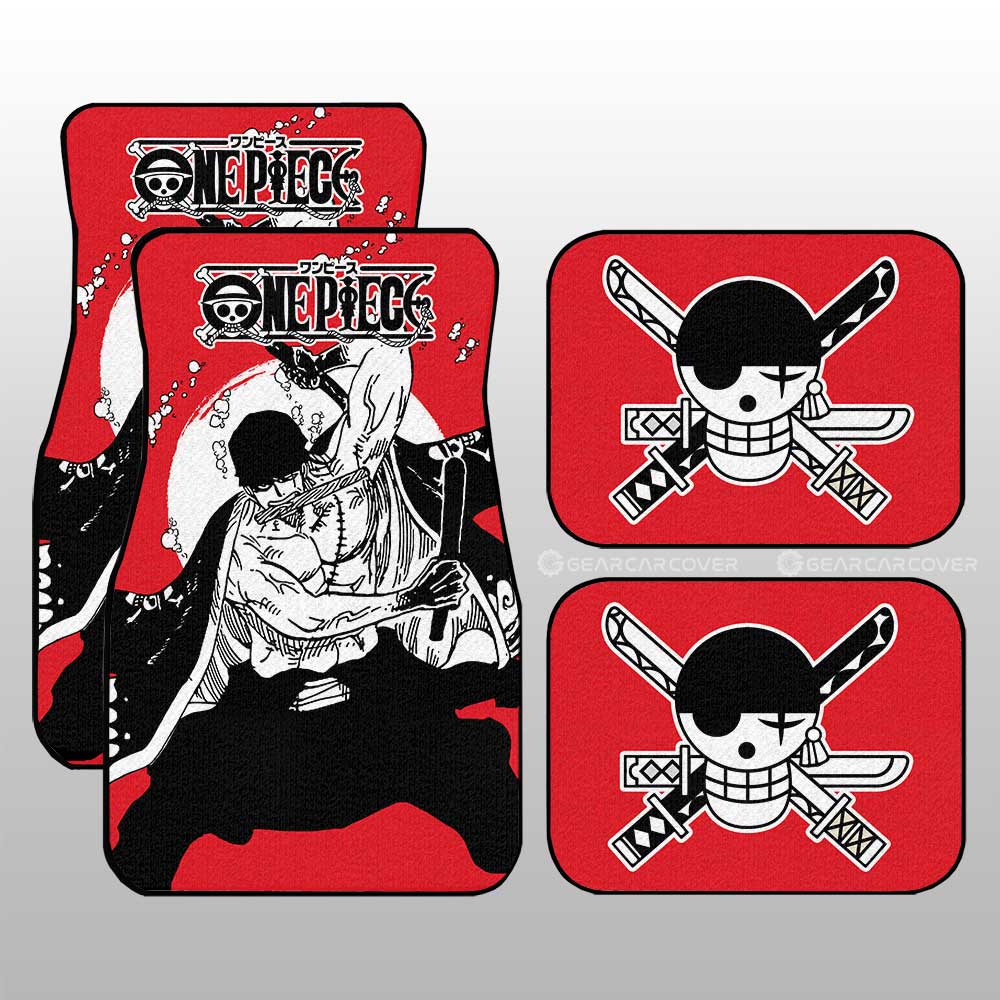 Roronoa Zoro Car Floor Mats Custom One Piece Anime Car Accessories - Gearcarcover - 4