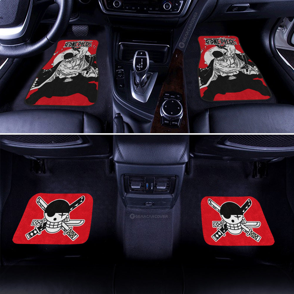 Roronoa Zoro Car Floor Mats Custom One Piece Anime Car Accessories - Gearcarcover - 1