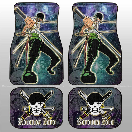 Roronoa Zoro Car Floor Mats Custom One Piece Anime Car Accessories Manga Galaxy Style - Gearcarcover - 2
