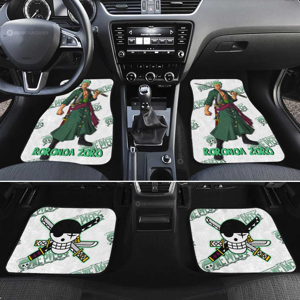 Roronoa Zoro Car Floor Mats Custom One Piece Anime - Gearcarcover - 2