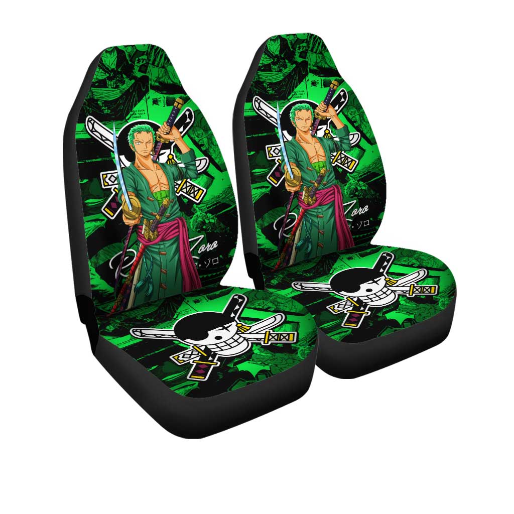 Roronoa Zoro Car Seat Covers Custom One Piece Anime Car Accessories - Gearcarcover - 3