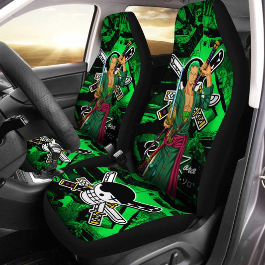 Roronoa Zoro Car Seat Covers Custom One Piece Anime Car Accessories - Gearcarcover - 1