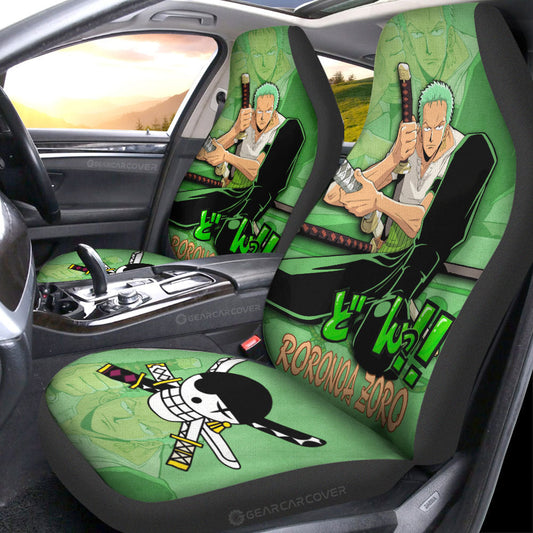 Roronoa Zoro Car Seat Covers Custom One Piece Anime Car Accessories - Gearcarcover - 2