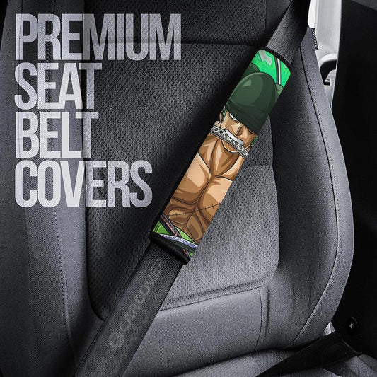 Roronoa Zoro Seat Belt Covers Custom One Piece Anime Car Accessoriess - Gearcarcover - 2