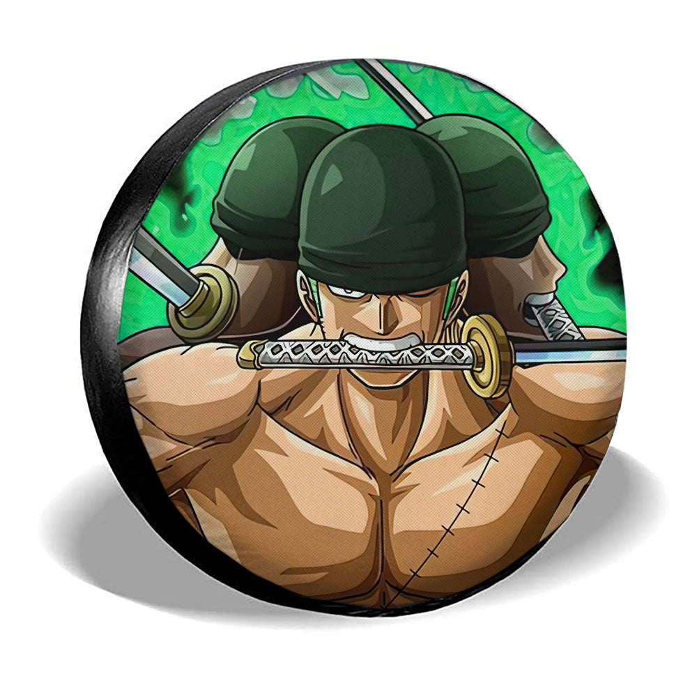 Roronoa Zoro Spare Tire Cover Custom One Piece Anime Car Accessoriess - Gearcarcover - 2