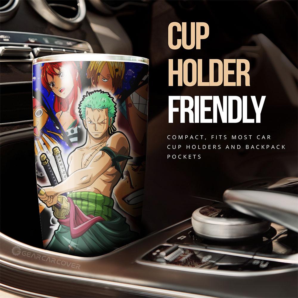 Roronoa Zoro Tumbler Cup Custom Anime One Piece Car Interior Accessories For Anime Fans - Gearcarcover - 2