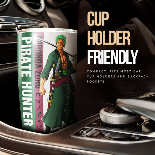 Roronoa Zoro Tumbler Cup Custom One Piece Car Accessories For Anime Fans - Gearcarcover - 2