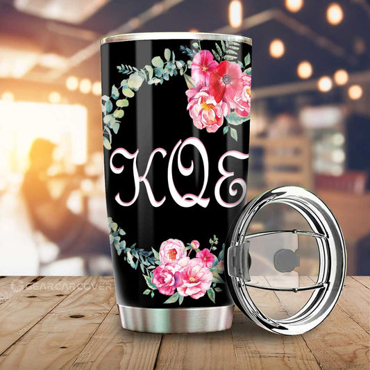 Rose Tumbler Cup Custom Personalized Name Car Interior Accessories - Gearcarcover - 1