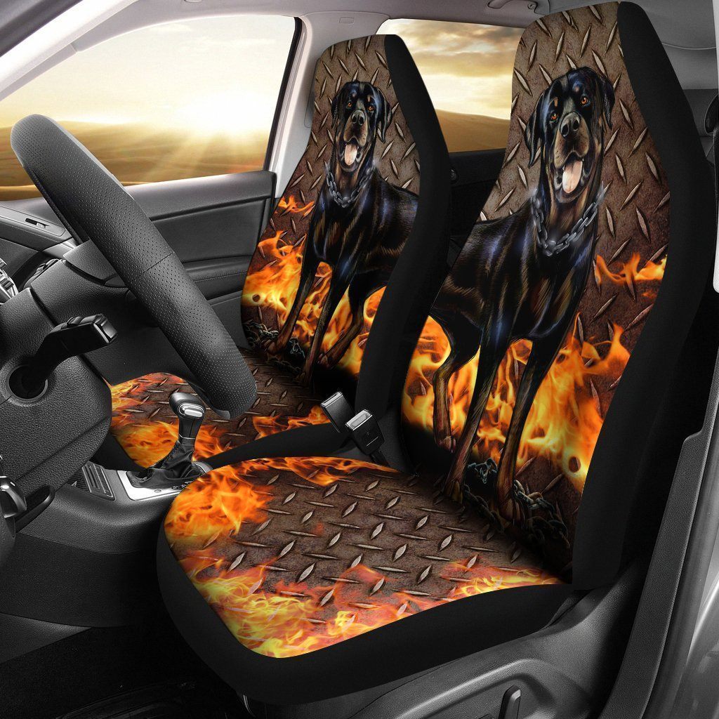 Rottweiler Car Seat Covers Cool Car Accessories For Dog Lovers - Gearcarcover - 2