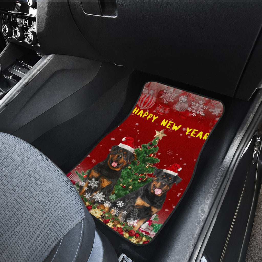 Rottweilers Car Floor Mats Custom Xmas Car Accessories - Gearcarcover - 4