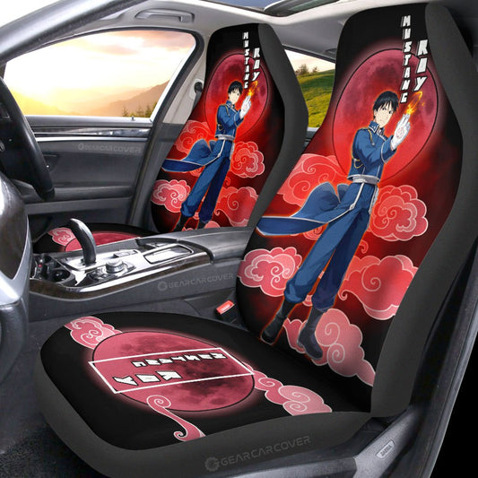 Roy Mustang Car Seat Covers Custom Anime Fullmetal Alchemist Car Interior Accessories - Gearcarcover - 2