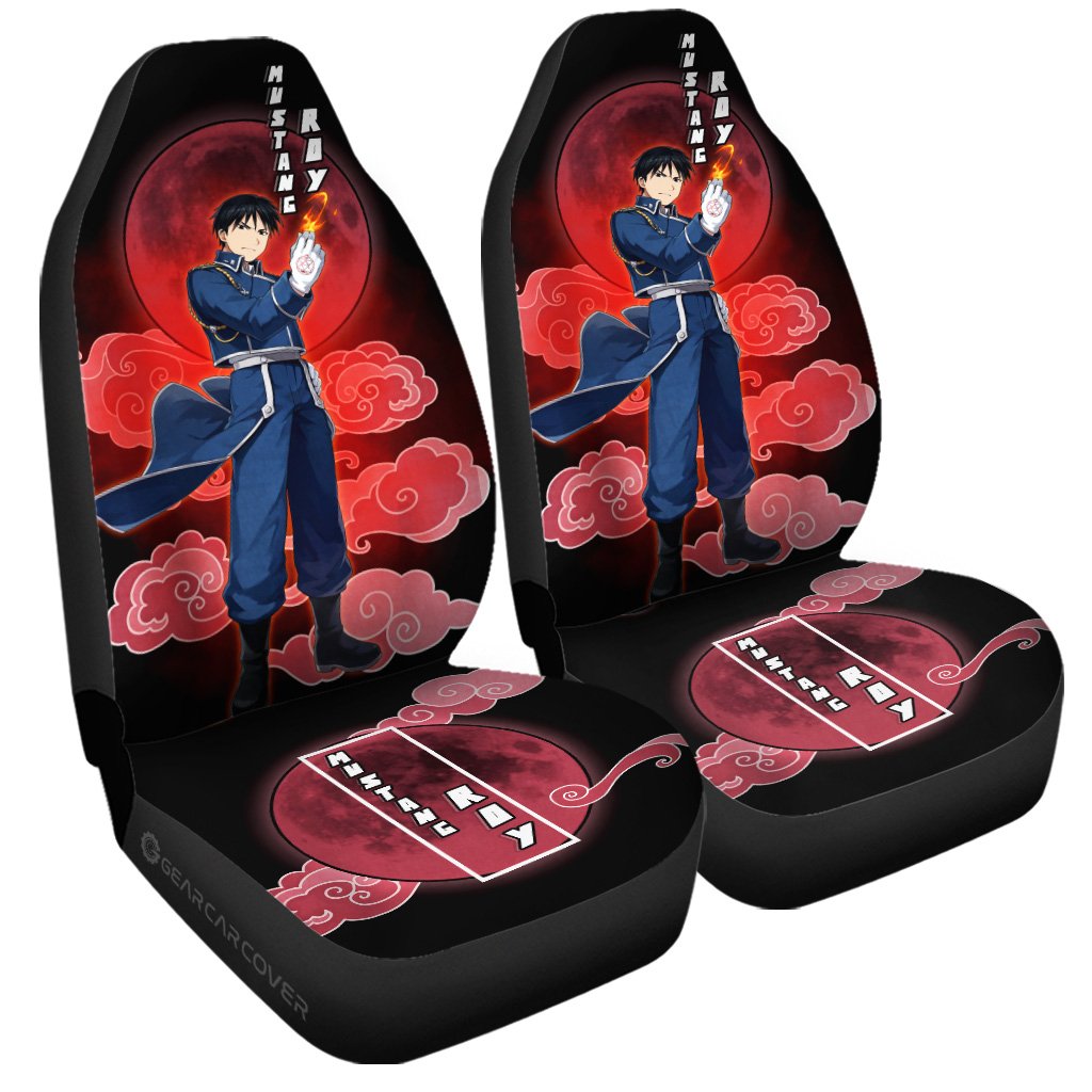Roy Mustang Car Seat Covers Custom Anime Fullmetal Alchemist Car Interior Accessories - Gearcarcover - 3