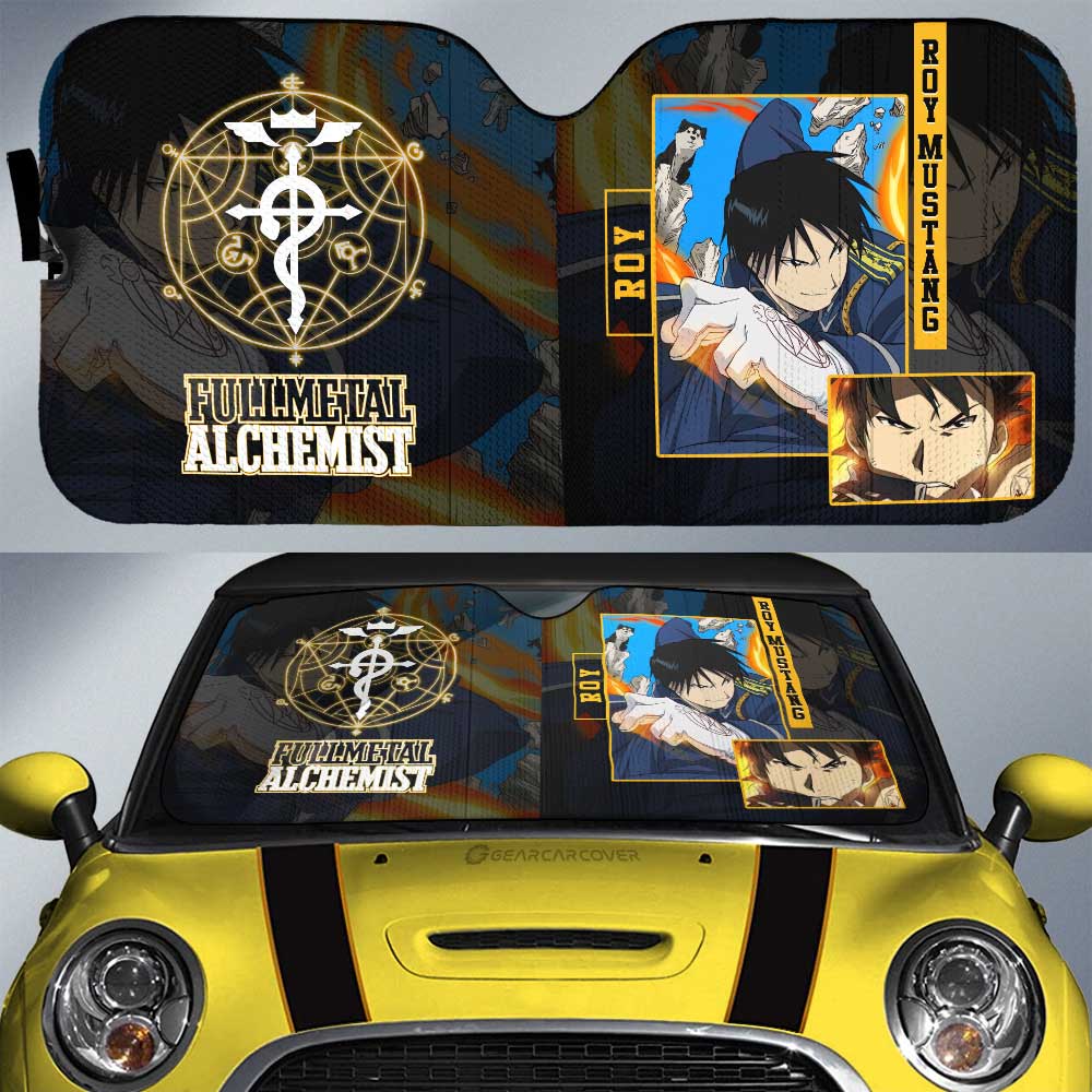Roy Mustang Car Sunshade Custom Fullmetal Alchemist Anime - Gearcarcover - 1