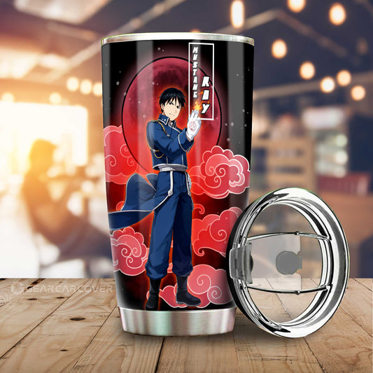 Roy Mustang Tumbler Cup Custom Anime Fullmetal Alchemist Car Interior Accessories - Gearcarcover - 1