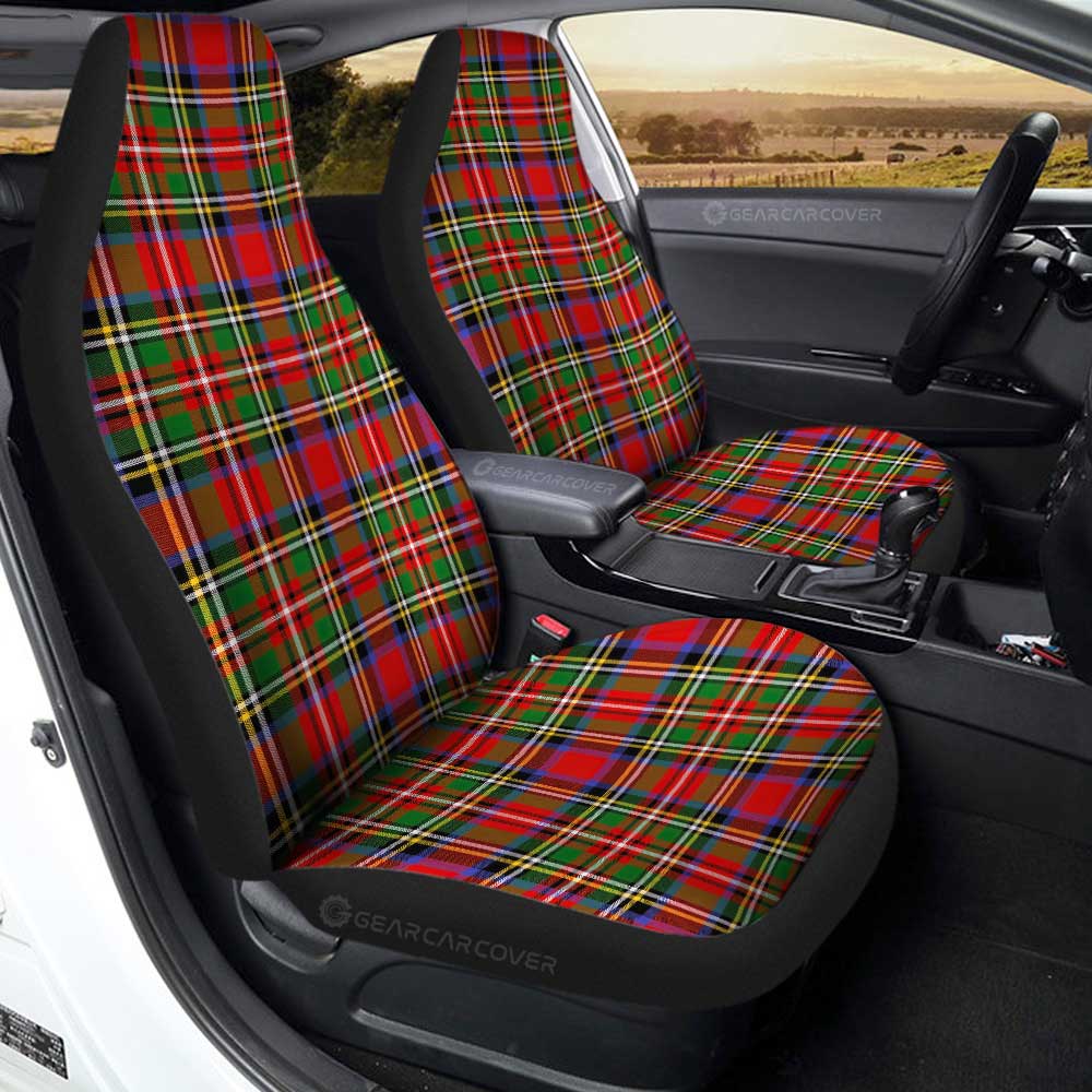 Royal Stewart Car Seat Covers Custom Tartan Car Accessories - Gearcarcover - 3