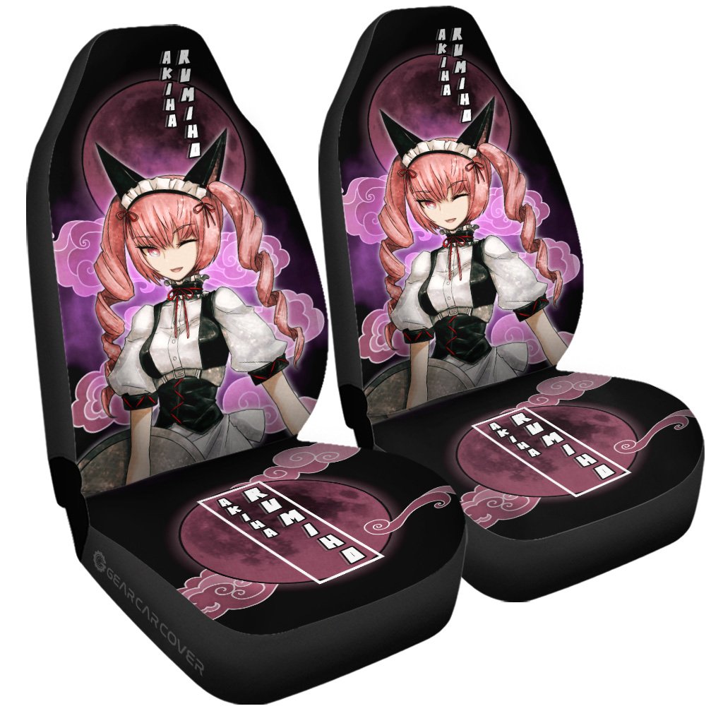 Rumiho Akiha Car Seat Covers Custom Steins;Gate Anime Car Accessories - Gearcarcover - 3