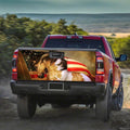 Running Horse Truck Tailgate Decal Custom Vintage American Flag Car Accessories - Gearcarcover - 3