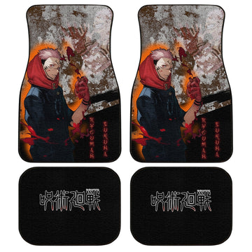 Ryomen Sukuna Car Floor Mats Custom Anime Jujutsu Kaisen Car Interior Accessories - Gearcarcover - 1