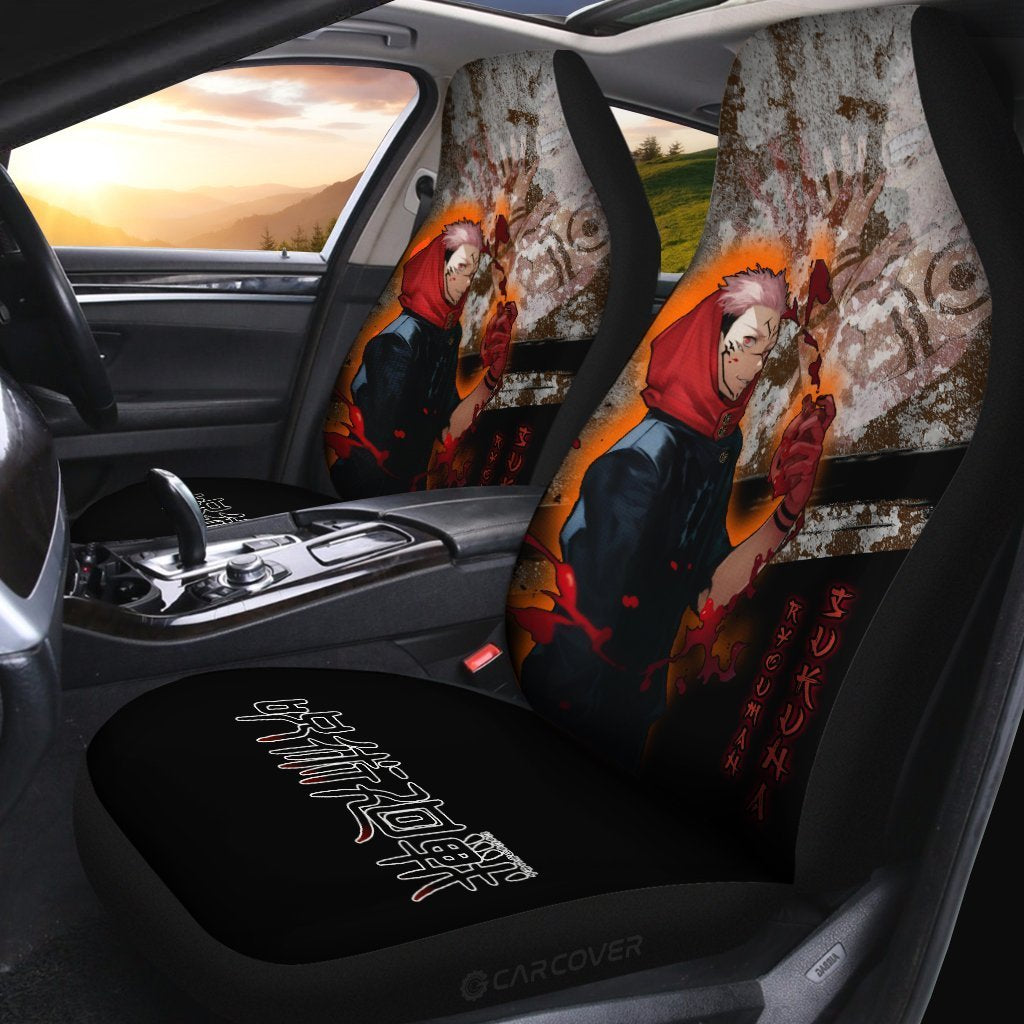 Ryomen Sukuna Car Seat Covers Custom Anime Jujutsu Kaisen Car Accessories - Gearcarcover - 2