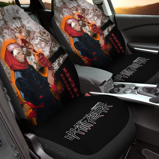 Ryomen Sukuna Car Seat Covers Custom Anime Jujutsu Kaisen Car Accessories - Gearcarcover - 1