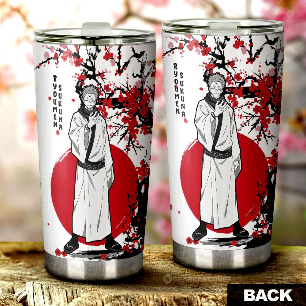 Ryomen Sukuna Tumbler Cup Custom Japan Style Jujutsu Kaisen Anime Car Accessories - Gearcarcover - 3