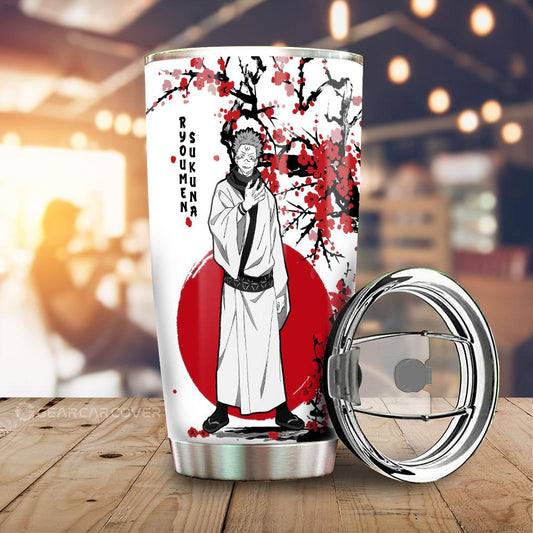 Ryomen Sukuna Tumbler Cup Custom Japan Style Jujutsu Kaisen Anime Car Accessories - Gearcarcover - 1