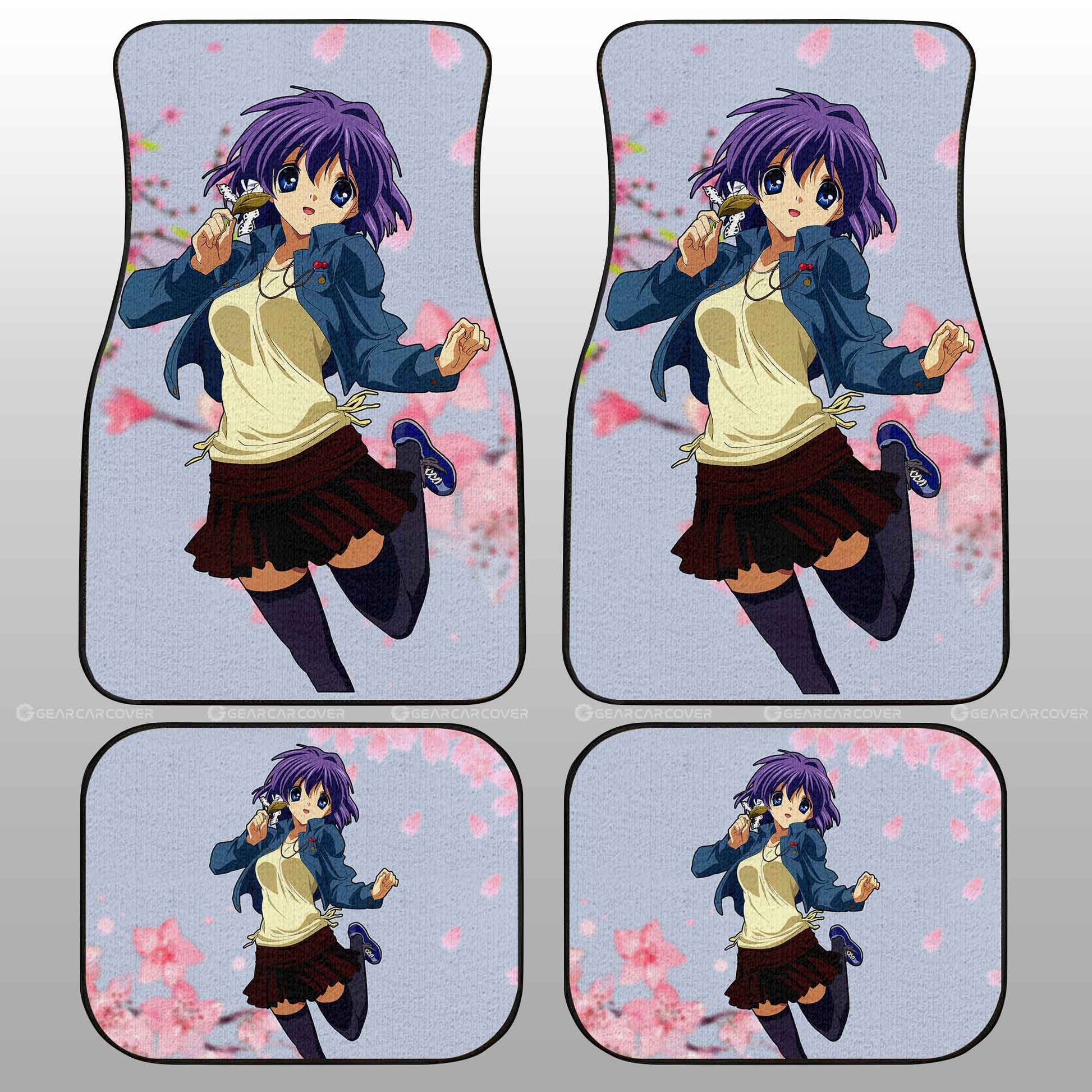 Ryou Fujibayashi Car Floor Mats Custom Clannad Anime Car Accessories - Gearcarcover - 2
