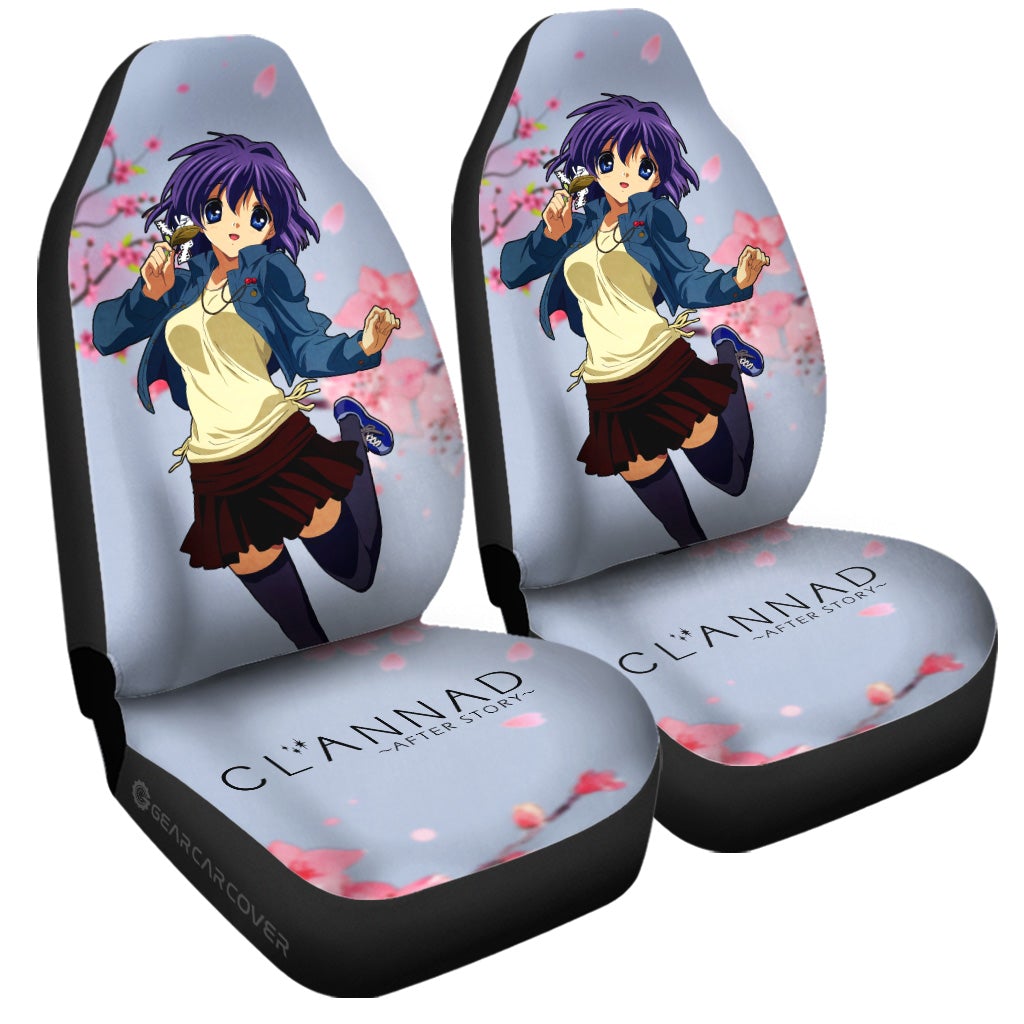 Ryou Fujibayashi Car Seat Covers Custom Clannad Anime Car Accessories - Gearcarcover - 3
