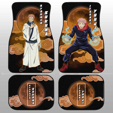 Ryoumen Sukuna And Yuuji Itadori Car Floor Mats Custom Jujutsu Kaisen Anime Car Interior Accessories - Gearcarcover - 1
