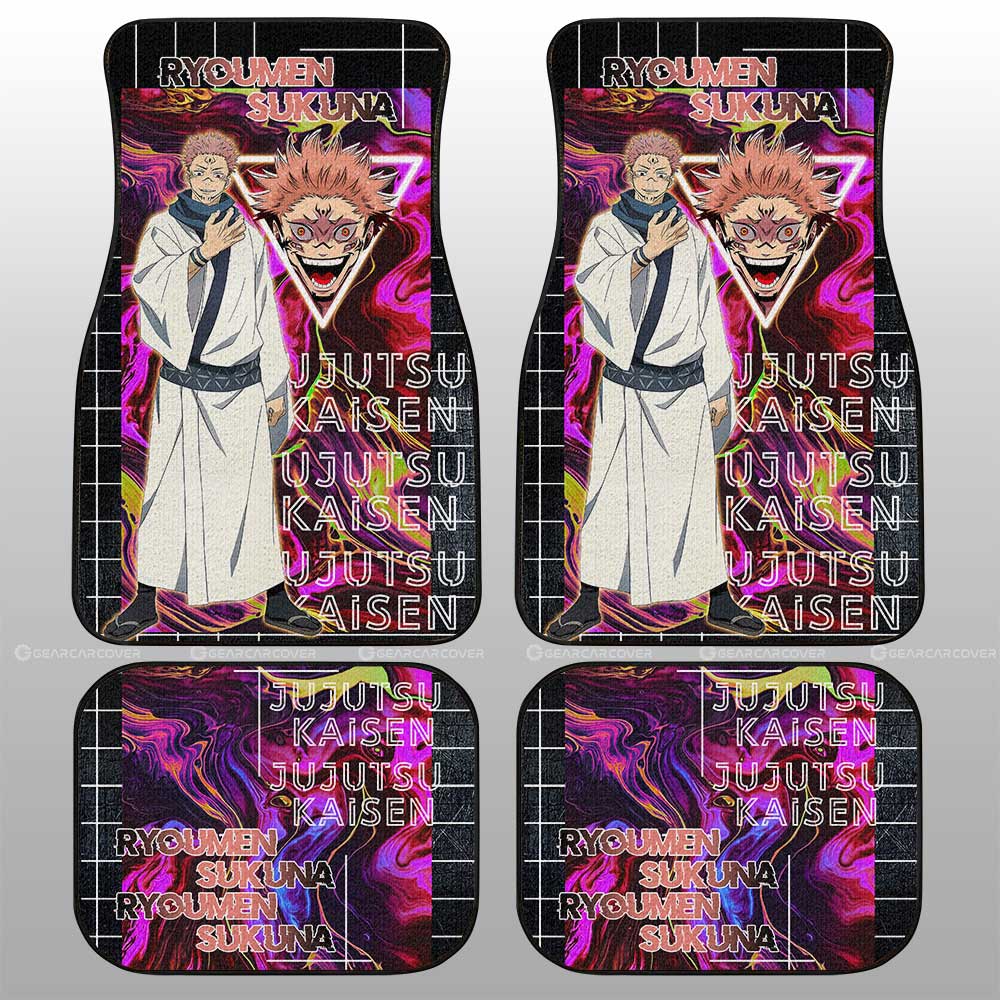 Ryoumen Sukuna Car Floor Mats Custom Jujutsu Kaisen Anime Car Accessories - Gearcarcover - 1