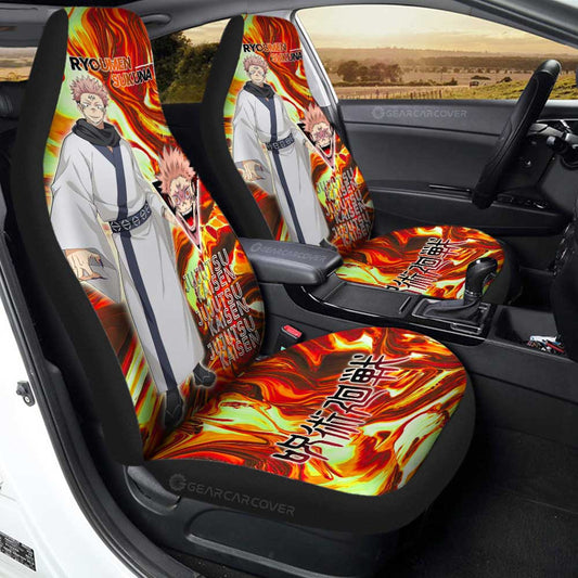 Ryoumen Sukuna Car Seat Covers Custom Jujutsu Kaisen Anime Car Accessories - Gearcarcover - 2