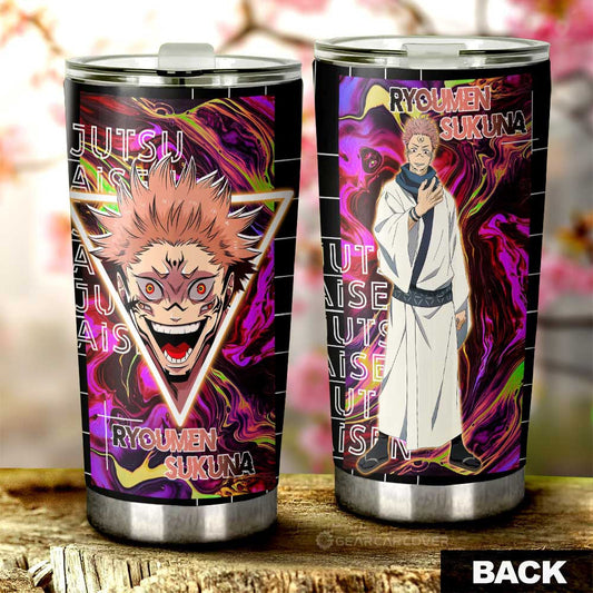 Ryoumen Sukuna Tumbler Cup Custom Jujutsu Kaisen Anime Car Interior Accessories - Gearcarcover - 1