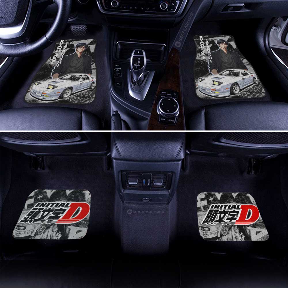 Ryouske Takahashi Car Floor Mats Custom Initial D Anime Car Accessories - Gearcarcover - 3