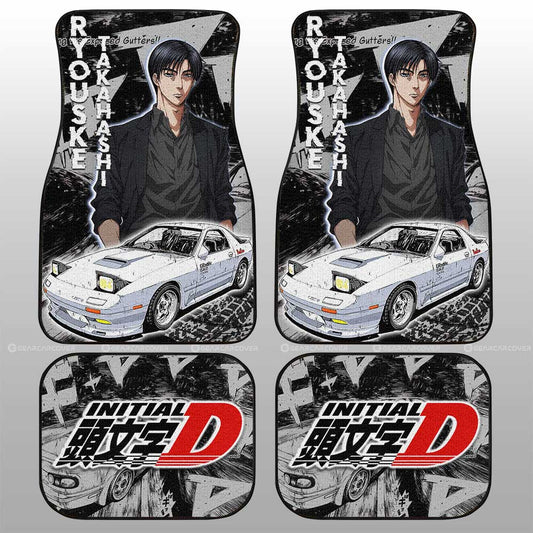 Ryouske Takahashi Car Floor Mats Custom Initial D Anime Car Accessories - Gearcarcover - 2