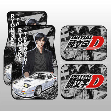 Ryouske Takahashi Car Floor Mats Custom Initial D Anime Car Accessories - Gearcarcover - 1