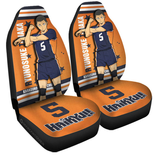 Ryunosuke Tanaka Car Seat Covers Custom Haikyuu Anime Car Accessories - Gearcarcover - 1