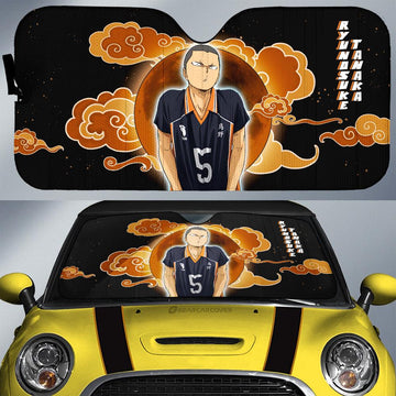 Ryunosuke Tanaka Car Sunshade Custom For Haikyuu Anime Fans - Gearcarcover - 1