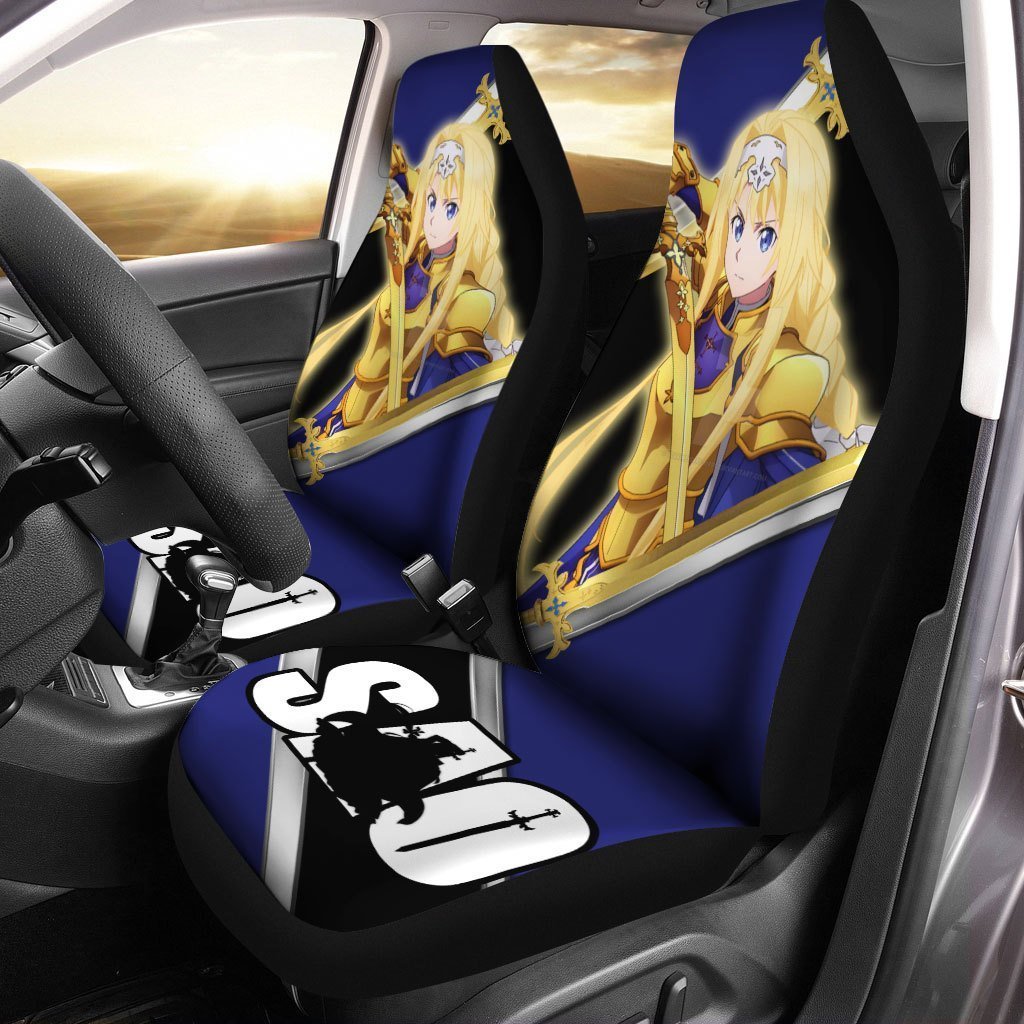 SAO Alice Zuberg Seat Covers Custom Sword Art Online Anime Car Accessories - Gearcarcover - 1