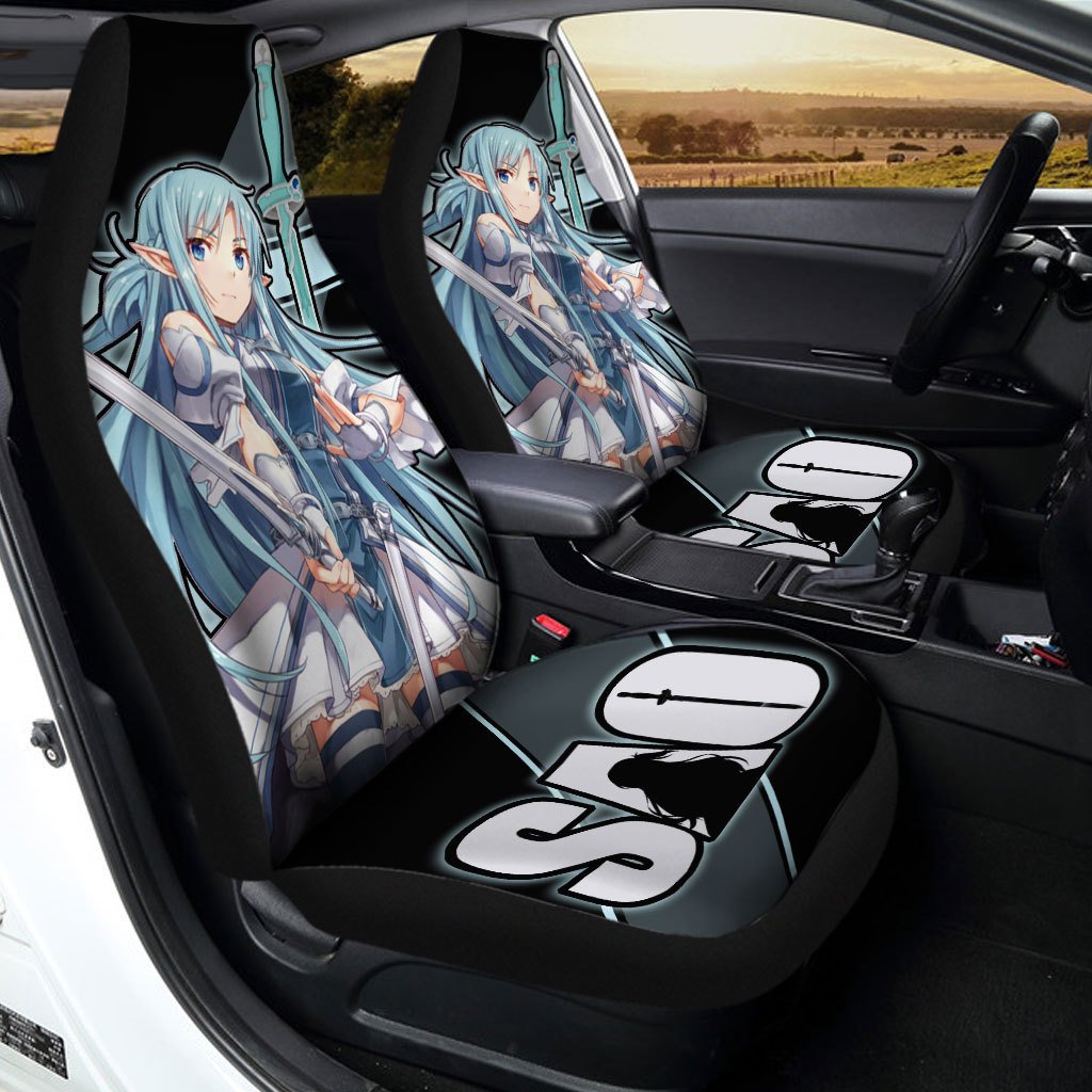 SAO Asuna Seat Covers Custom Sword Art Online Anime Car Accessories - Gearcarcover - 3