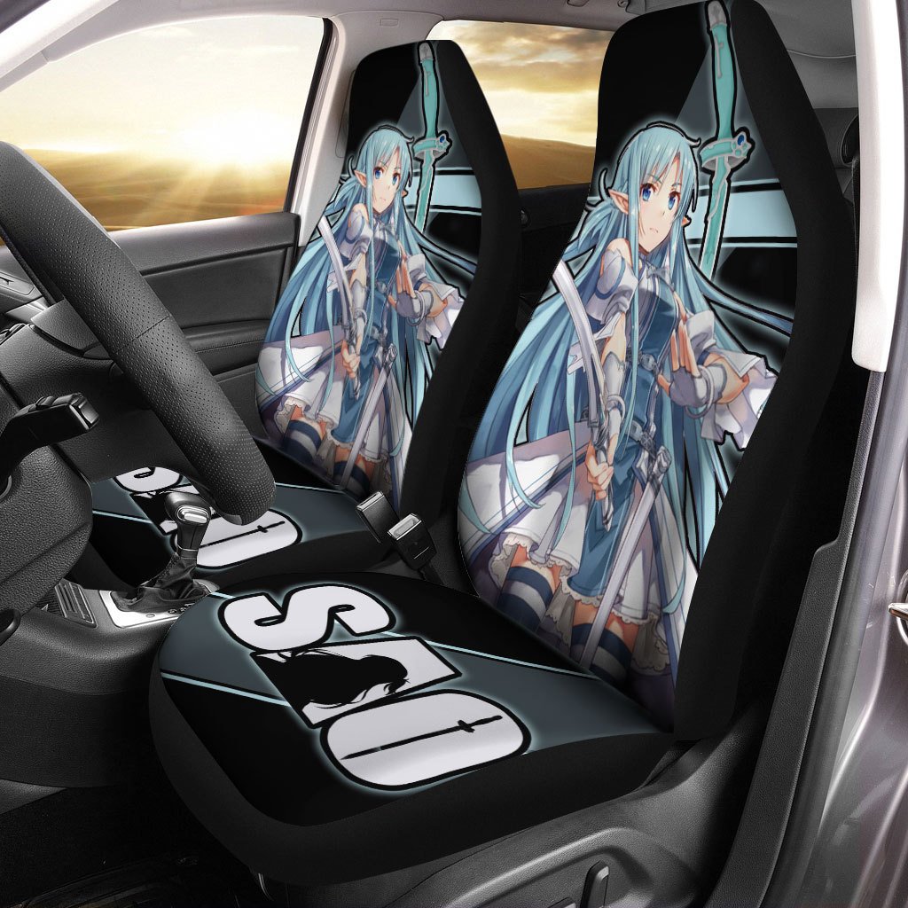 SAO Asuna Seat Covers Custom Sword Art Online Anime Car Accessories - Gearcarcover - 1