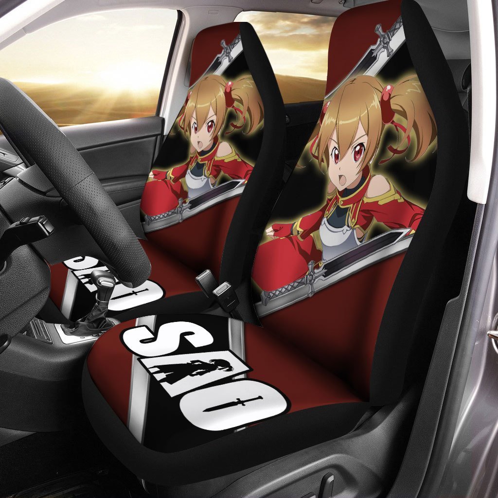SAO Silica Seat Covers Custom Ayano Keiko Sword Art Online Anime Car Accessories - Gearcarcover - 1